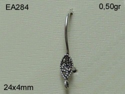Gümüş Küpe Malzemesi - EA284 - Nusret
