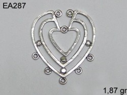 Gümüş Küpe Malzemesi - EA287 - Nusret