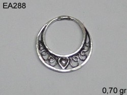 Gümüş Küpe Malzemesi - EA288 - Nusret