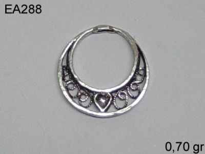Gümüş Küpe Malzemesi - EA288 - 1