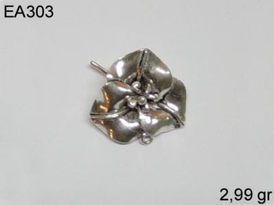 Gümüş Küpe Malzemesi - EA303 - 1