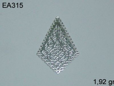 Gümüş Küpe Malzemesi - EA315 - 1