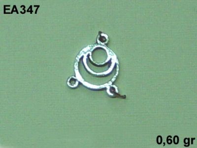 Gümüş Küpe Malzemesi - EA347 - 1
