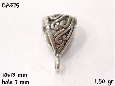 Gümüş Küpe Malzemesi - EA375 - 1