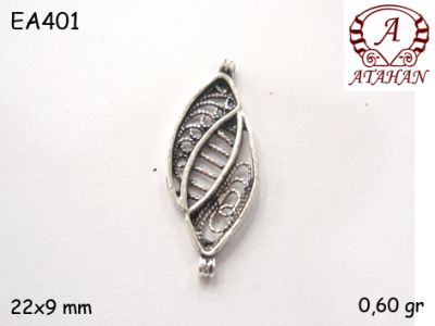 Gümüş Küpe Malzemesi - EA401 - 1
