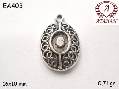 Gümüş Küpe Malzemesi - EA403 - 1