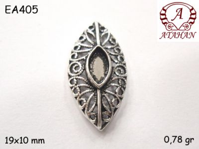 Gümüş Küpe Malzemesi - EA405 - 1