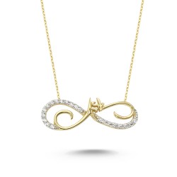 Eternity Love 14K Gold Necklace - 1