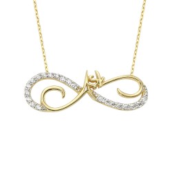 Eternity Love 14K Gold Necklace - 2