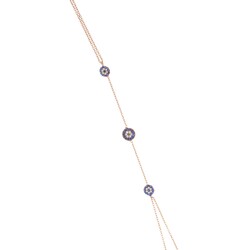 Evil Eye Hand Anklet Shahmaran - Rose- 925 - 2