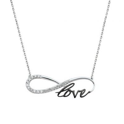 Gold Eternity Love Necklace - 1