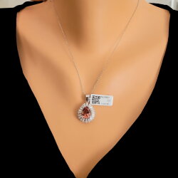 Gümüş Damla Zultanit ve Baget Taşlı Kolye - Nusrettaki