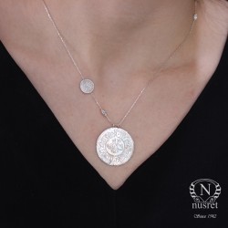 Silver Mahmudiye Coins Necklace - Nusrettaki