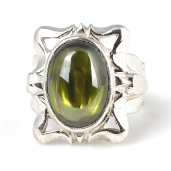 Gümüş Peridot Taşlı Erkek Yüzüğü - Nusrettaki (1)