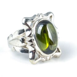 Gümüş Peridot Taşlı Erkek Yüzüğü - 3