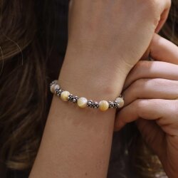 Gümüş Sedef Taşlı Bileklik - Nusrettaki