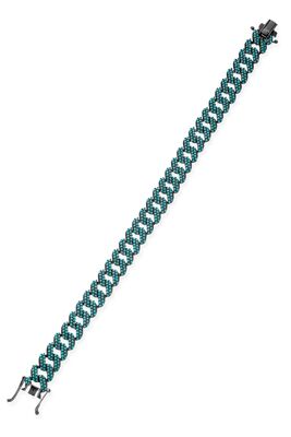 Gümüş Turkuaz Taşlı Gurmet Zincir Bileklik - 6