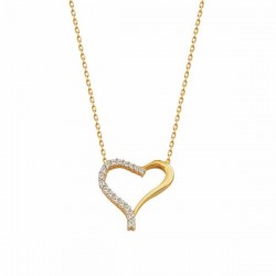 Heart Design Gold Necklace - 3