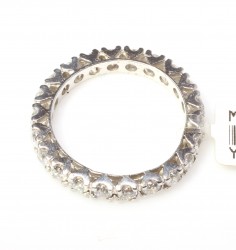 I Renk SI Berraklık 2.20 ct Tam Tur Pırlanta Yüzük - 4