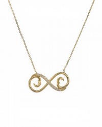 Infinity & Heart 14ct Gold Necklace - Nusrettaki (1)