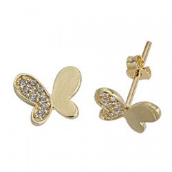 Nusrettaki - Butterfly Design 14K Gold Necklace