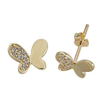 Butterfly Design 14K Gold Necklace - 1