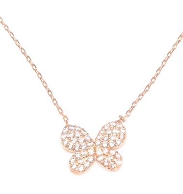 Silver Butterfly Necklace - 3