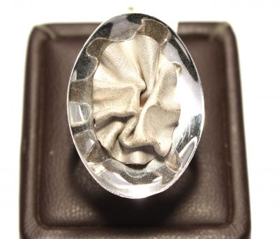 14 Ayar Altın Kırışık Oval Yüzük - 6