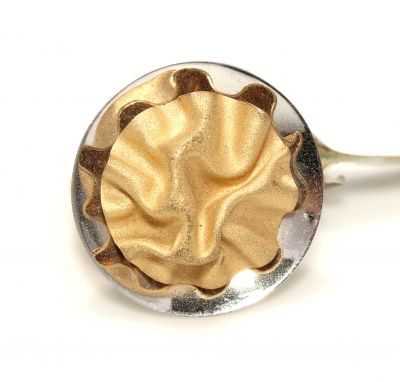 14 Ayar Altın Kırışık Yüzük - 4