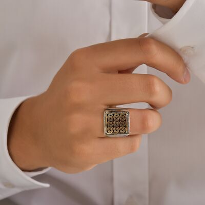 Constantinapol Design Square Authentic Ring - 1