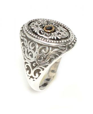 Constantinople Design Authentic Men Ring with Citrine - 3
