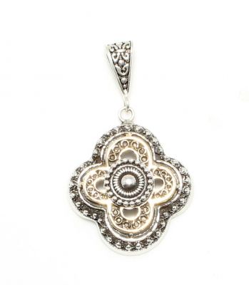 Antique Design Clover Model Authentic Pendant - 1