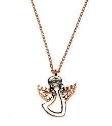 925 Sterling Silver Angel Necklace - 3