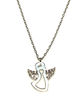 925 Sterling Silver Angel Necklace - 4