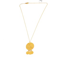 Osmanlı Tuğrası Desenli Mahmudiye Paralı Kolye - 3