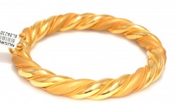 Ram Design Twisted Wire Bracelet - 22K - 7