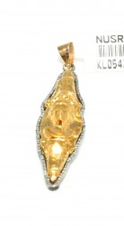 24 Ayar Altın Gümüş Resimli Kolye Ucu - Nusrettaki (1)
