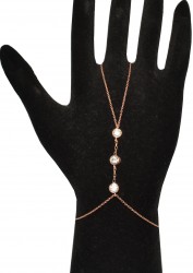 White Stones Hand Anklet Shahmaran - Pink - Nusrettaki