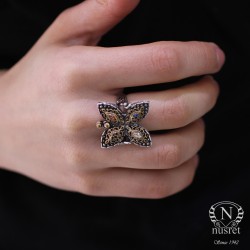 Silver Antique Butterfly Ring - 8