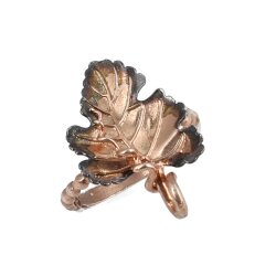 Silver Vine Leaf Design Ring - 4