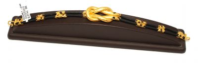 24 Ayar Altın İskender Düğümü Kauçuklu Bileklik - 6