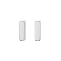 Sterling Silver Bar Stud Earrings - 2