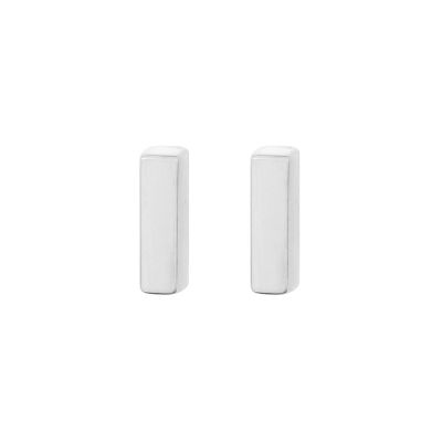 Sterling Silver Bar Stud Earrings - 2