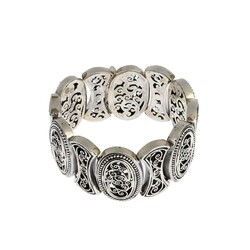 Sterling Silver Constantinople Design Byzantium Bracelet - 2