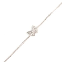 Sterling Silver Fly with Me Bracelet, White Gold Vermeil - 4