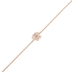 Sterling Silver Little Butterfly Bracelet, Rose Gold Vermeil - Nusrettaki (1)