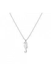Sterling Silver Mini Seahorse Dainty Necklace, Gold Plated - 3