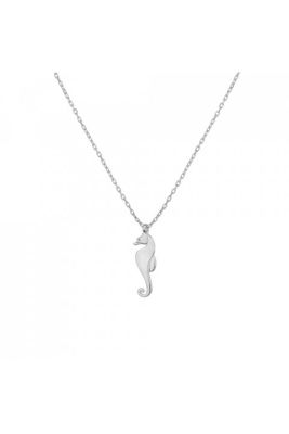 Sterling Silver Mini Seahorse Dainty Necklace, Gold Plated - 3