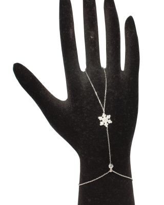 Sterling Silver Snowflakes Ring Bracelet - 3