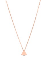 Sterling Silver Tiny Triangle Necklace - 6